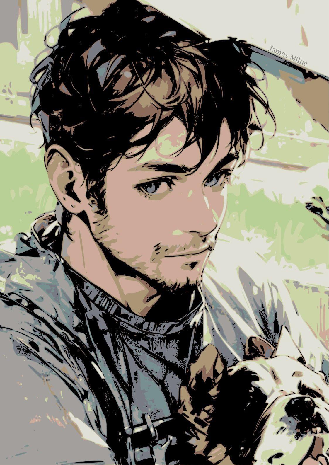 Portrait painting of James Milne.